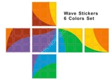 3x3x3 6 Color Wave Stickers Set (for cube 56x56x56mm)