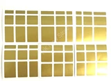 Mirror Cube Golden Stickers Set