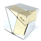 Pitcher Insanity Cube Metallized 2 Color (Gold Corner) in Small Clear Box