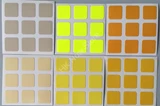 3x3 All Yellow Gradient Stickers Set (for cube 56x56x56mm)