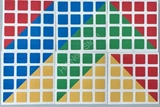 4x4x4 PVC 4 Colors Stickers Set (for cube 62x62x62mm)