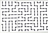 5x5x5 PVC White-Base Maze Stickers Set (for cube 62x62x62mm)