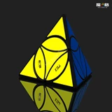 Qiyi Disc Pyraminx Black Body