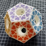 Fangshi Void Star Wheel Dodecahedron in original plastic color (3D SLA Printing)