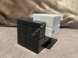 Gray Mirror Illusion Siamese (Black-White Body) in Small Clear Box