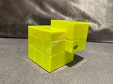 Gray Mirror Illusion Siamese (Yellow Body) in Small Clear Box