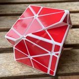 Fangshi GhostZ in original plastic color with Red Stickers (2x2x2 + Skewb Mechanism, 3D SLA Printing)