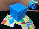 Horror Mirror 4x4x4 Cube Blue Body with DIY 6-color stickers (Lee Mod)