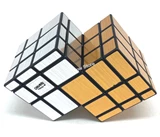 Mirror Double cube black body (Gold & Silver Stickers)