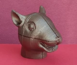 Chinese Zodiac Animal 2x2x2 Puzzle Head (Mini Rat) in Bronze Body (3D printing Mod)