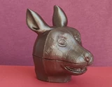 Chinese Zodiac Animal 2x2x2 Puzzle Head (Mini Rabbit) in Bronze Body (3D printing Mod)