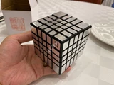 Mirror 5x5x5 Magnetic Cube Black Body with Silver Label (Lee Mod)