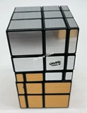 3x3x5 Siamese Mirror Cube (Gold and Silver Label, tall 100mm)