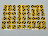 3x3x3 PVC Curvy Maze Stickers Set (Yellow-base, for cube 56x56x56mm)