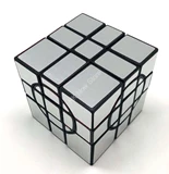 Crazy Mirror 3x3x3 Cube (4 circles, free turning) Black Body with Silver Label (Xu Mod)
