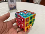 Gray Matter 3x3x3 Bastinazo Cube with Tiles - Master (Pink, Blue, Yellow, 2 faces each)