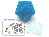 Evgeniy Icosahedron Dogix Ice Blue Body (DIY Dark 6-Color Sticker Set, limited edition)