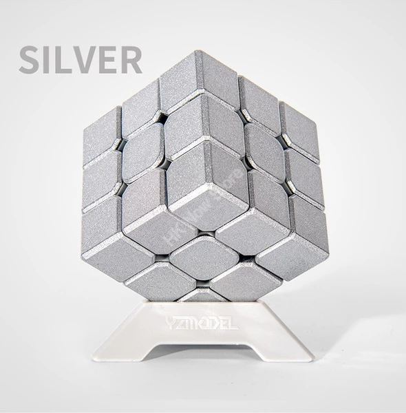 YZ Electroplated Metal Alloy 3x3x3 Cube Silver Body (with DIY Stickers) -  Calvin's Puzzle, V-Cube, Meffert's Puzzle, Neocube, Twisty Puzzle online  store