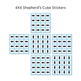 4x4x4 Shepherd's Cube Stickers set (for cube 62x62x62mm)