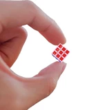 Full Function 1cm Super Tiny 3x3x3 Cube Pink Body (World's Smallest Cube)