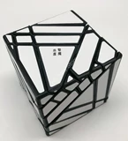 Ghost Cube 4x4x4 Black Body with White Label (Lee Mod)
