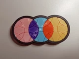 Pocket Quatrium Plus Puzzle (3-circle, 3D printing Mod)