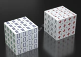 Chinese Mahjong 4x4x4 Cube White Body