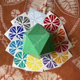 AJ Clover Icosahedron Green Body with 12-Color Stickers (limited edition)