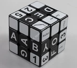 3x3x3 White Calendar Cube Black Body
