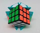 Chester 4x4x4 Axis Cube Illusion II (Outer Green + Inner Black, limited edition)