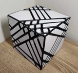 Ghost Cube 5x5x5 Black Body with White Label (Lee Mod)