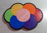 Rainium Rainbow Puzzle (7-circle, 3D printing Mod)