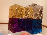 Collection re-sell - Meffert Metallized Ghost Cube Set (Metalized Gold, Silver, Blue & Purple)