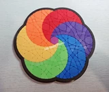 Rainbow Arecibo Plus Puzzle (6-circle, 3D printing Mod)
