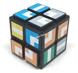 OS Cube by Ilya Osipov (black body & 6-color maze stickers)