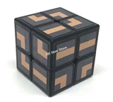 OS Cube by Ilya Osipov (black body & golden maze stickers)