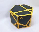 Hexagonal Ghost 2x2x2 Cube Yellow Body with Black Sticker (Manqube Mod)