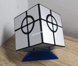 Crazy Mirror 2x2x2 Cube Black Body with Silver Label (Lee Mod)