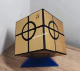 Crazy Mirror 2x2x2 Cube Black Body with Gold Label (Lee Mod)