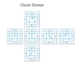 3x3x3 Clock Stickers Set (for Black Cube 56x56x56mm)