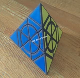 Crazy Pyraminx (1 & 0 face) Black Body (Evgeniy Mod)