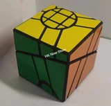 Ghost Crazy 3x3x2 cube Black Body with 6-Color Label (Lee Mod)