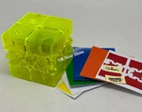 Bram & Oskar Gear 2x2 Cube Plus Ice Green with DIY 6-color stickers (limited edition)