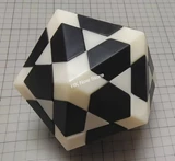 Icosaminx (Icosahedron megaminx) 2-Color V1 (primary corner)