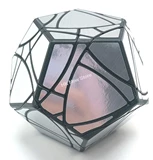 Ghost Megaminx Black with Silver Label (Ge mod)