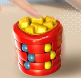 French Fries Bead Wheel & Spinner Puzzle (with strap)