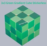 Green Gradient 3x3x3 Cube Stickerless