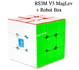 Moyu RS3M V5 Magnetic 3x3x3 Speed Cube Stickerless (MagLev + Robot Box)
