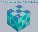 Turquoise Gradient 3x3x3 Cube Stickerless