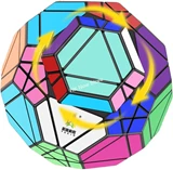 YuXin Soccer Megaminx Black (20-Axis Icosidodecahedron)